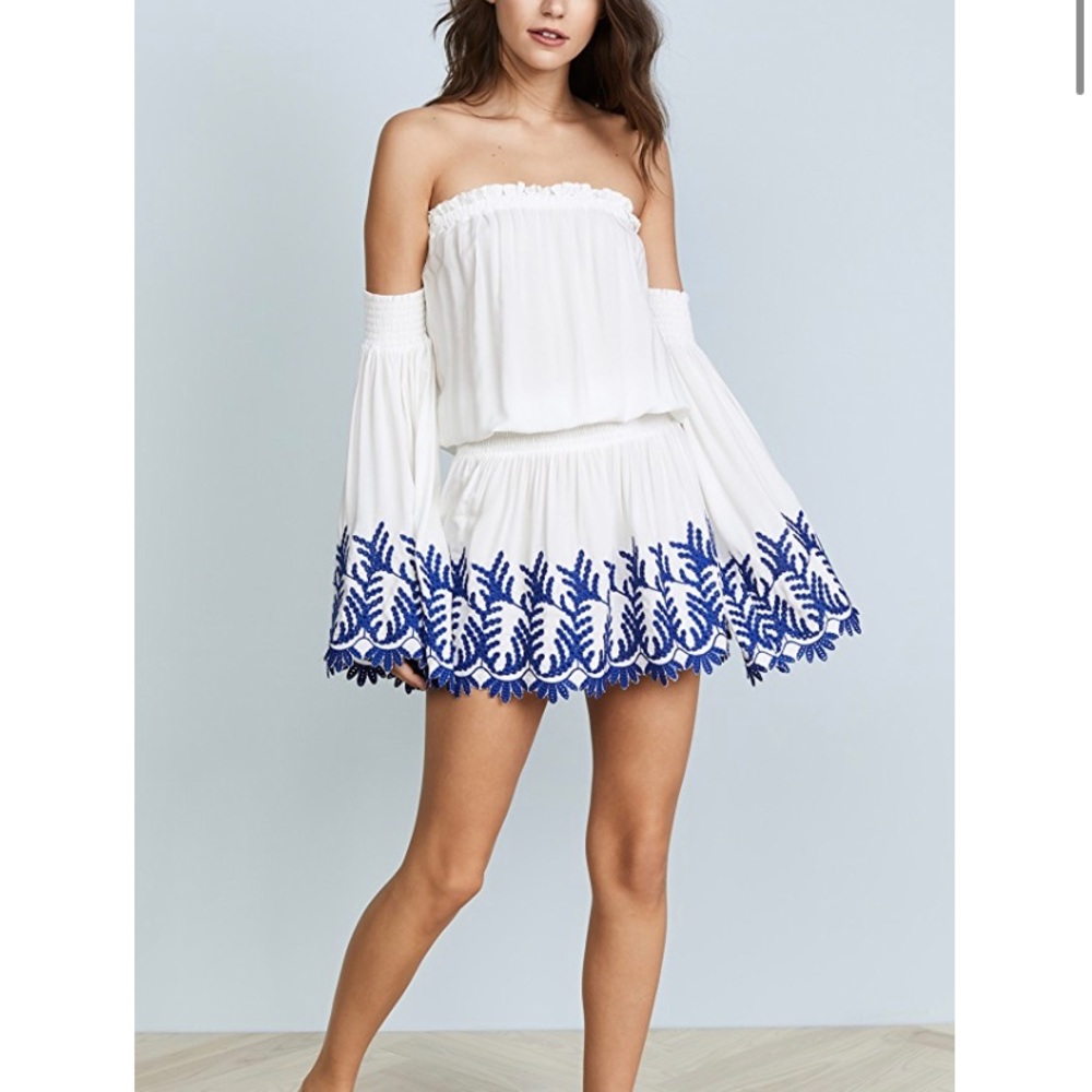 Off-shoulder Eyelet Sun Dress